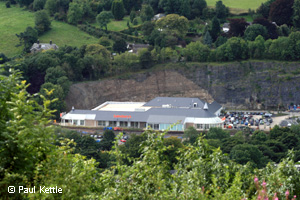 A supermarket has now been built in Cawdor Quarry