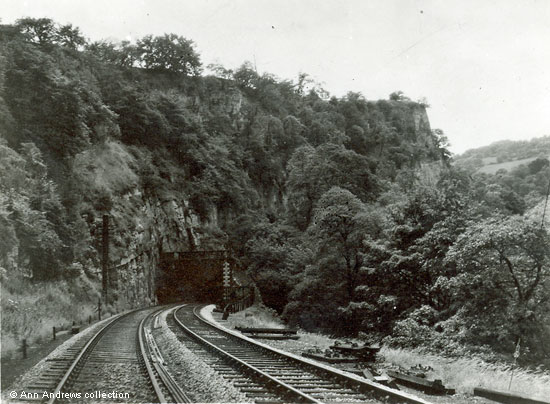 The Matlock end of the High Tor Tunnel, about 1955