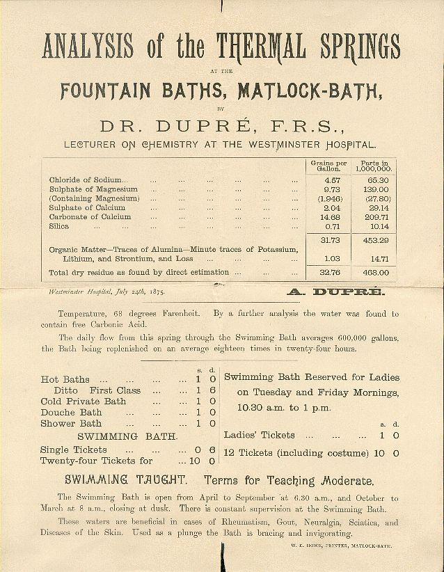 Analysis of the Water