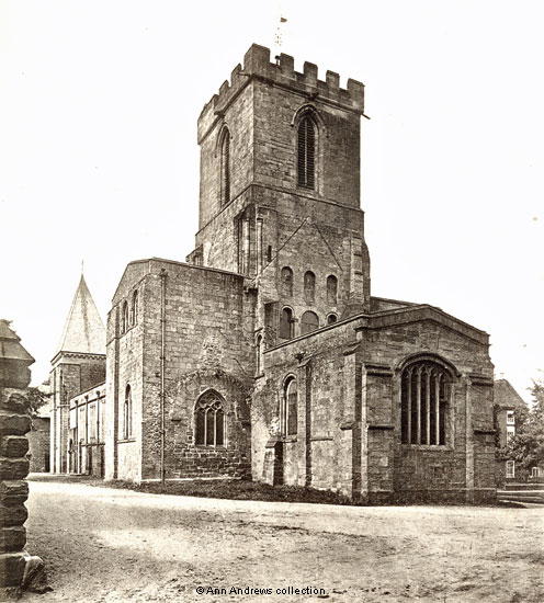 Melbourne Parish Church, about 1877