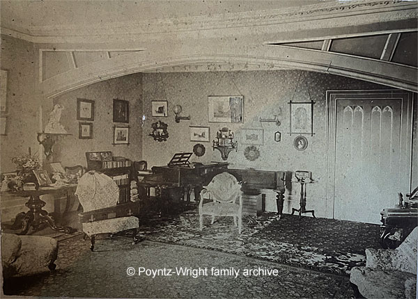 Drawing Room, Hillside School, 1887