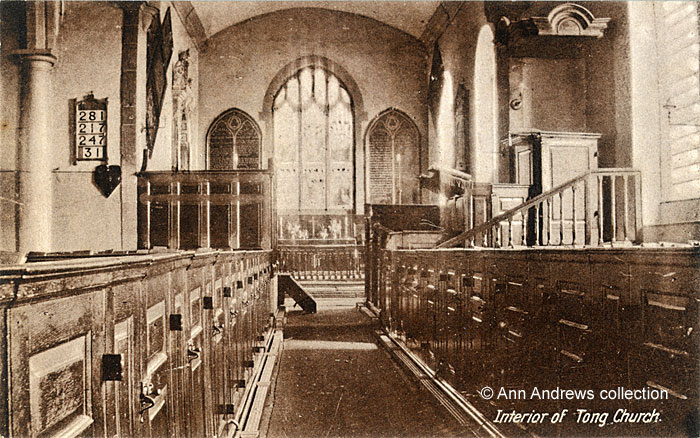 View of the aisle and its pews