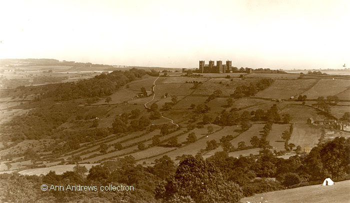 Riber Castle from the Heights of Abraham